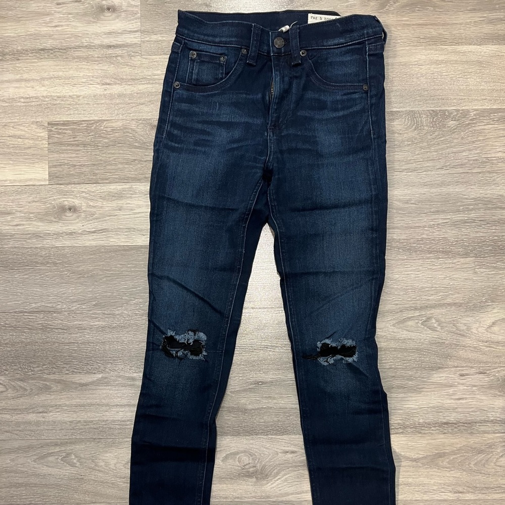 RAG & BONE - ripped skinny jeans